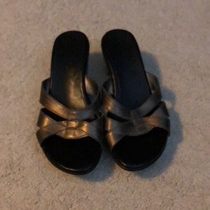 Callisto jet wedge sandals